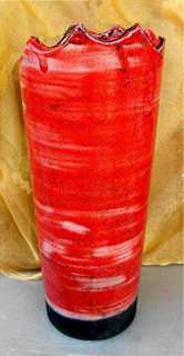 Gebrannte Vase