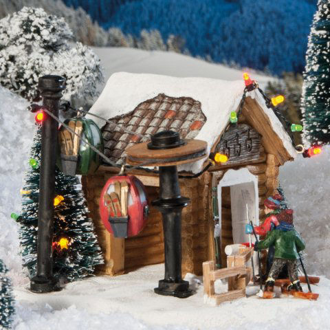 Lichthäuser Weihnachtsdeko „Skilift” mit LED Licht