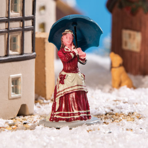 Lichthäuser Miniaturfigur „Elegante Dame mit Schirm”