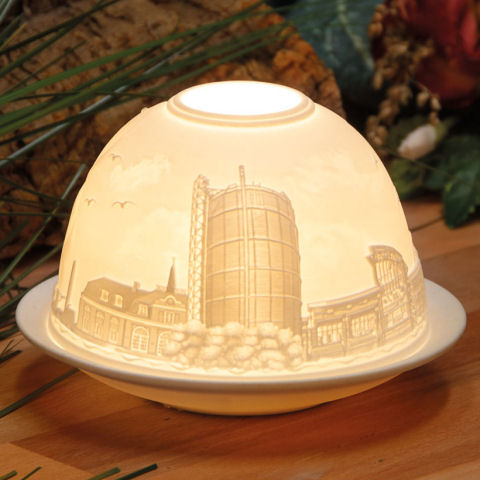 Dome Light Porzellanlicht mit Städtemotiv „Ruhrgebiet”