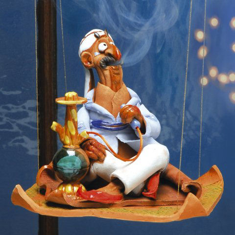 Räucherfigur „Sansibar”, Räuchermännchen aus Keramik