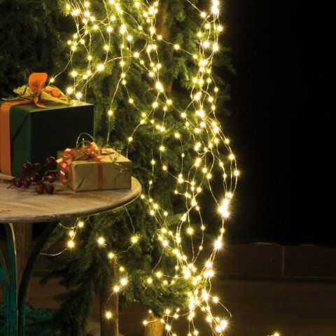 LED Lichterkette, Weihnachtsdeko, Kaskade
