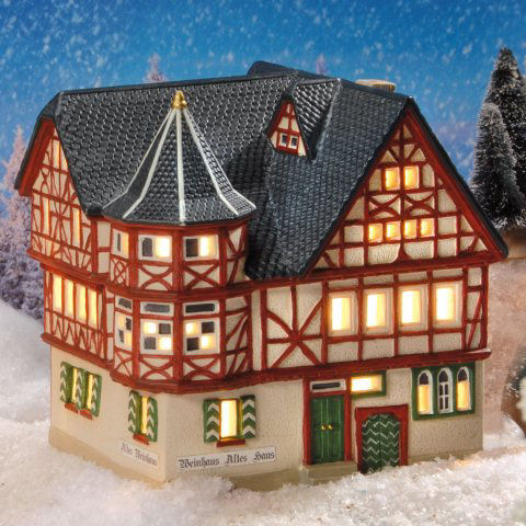 Keramik Lichthaus Weihnachtsdeko „Weinhaus Bacharach”