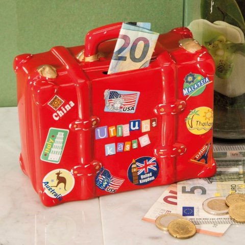 Spardose „Urlaubskasse”, Geschenk zum Geburtstag