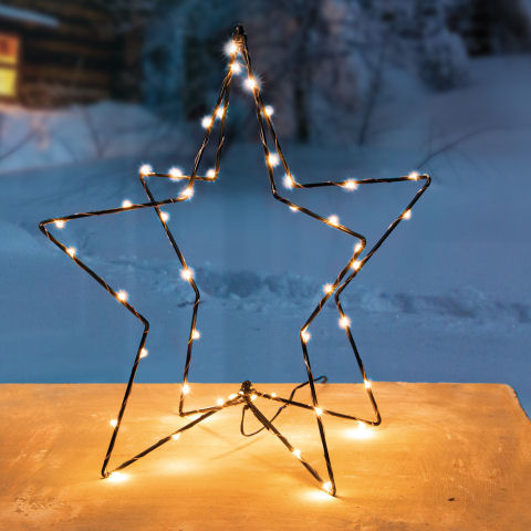 LED Weihnachtsbeleuchtung „Leuchtstern” in 3D-Optik