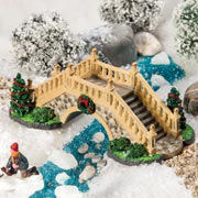 Lichthäuser Miniatur Weihnachtsdeko „Säulenbrücke im Park”