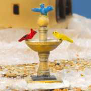 Brunnen mit Vögeln