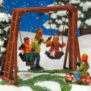 Schaukeln im Schnee