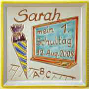Wandbild erster Schultag