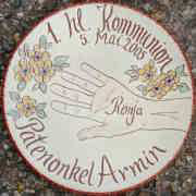 Kommunion-Teller Hand