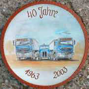 Jubiläumsteller LKW-Fahrer