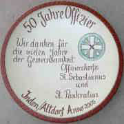 Jubiläumsteller Schützen-Offizier