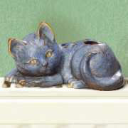 Wasserverdunster Luftbefeuchter, Mini Katze aus Keramik