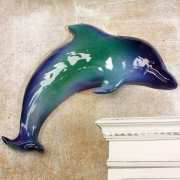 Delfin-Wandrelief