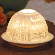 Dome Light Porzellanlicht mit Städtemotiv „Dresden”