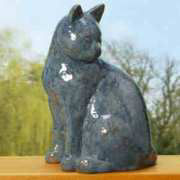 4152 Kater, perl-blau, Höhe 28 cm, Breite 20 cm