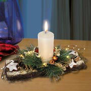 Tischgesteck „Weihnachten”, Winterdeko Weihnachtskranz