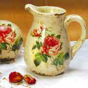 Keramik-Set &bdquo;Rose&rdquo;
