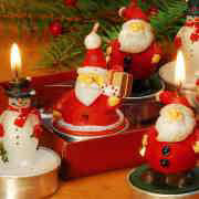 Teelichter &bdquo;Weihnachtsmann&rdquo;
