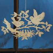 Fensterbild &bdquo;Vogelfamilie&rdquo;