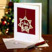 5902 Exklusive Weihnachtskarte Winterdorf