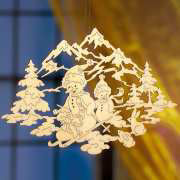 Fensterbild &bdquo;Schneemänner&rdquo;