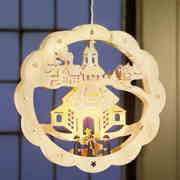 Fensterbild Seiffener Kirche