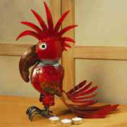 7733 Vogel &bdquo;Kakatoa&rdquo;, rot