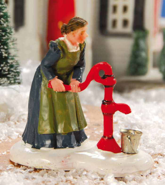 Lichthäuser Miniaturfigur „Frau an der Wasserpumpe”