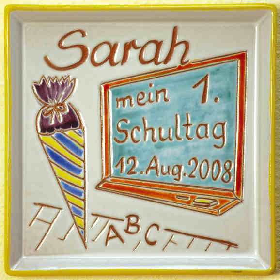 Wandbild erster Schultag