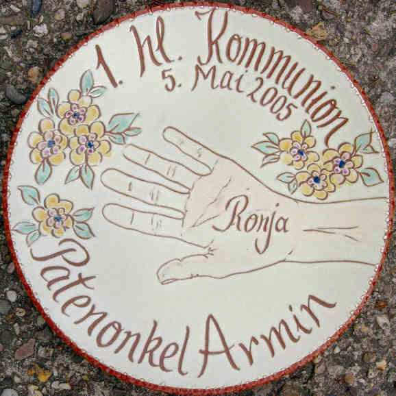 Kommunion-Teller Hand