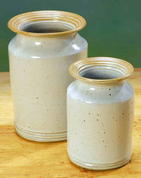 Vase Natur, 2er-Set, zylindrisch, Lehrlingspreis
