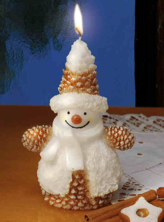 Zapfenmännchen &bdquo;Kerze&rdquo;