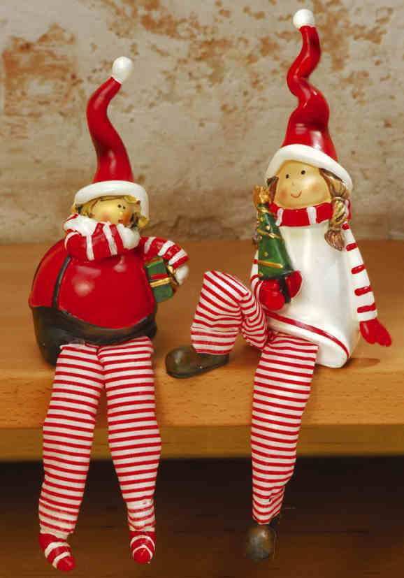 Winterkinder-Kantenhocker 2er-Set