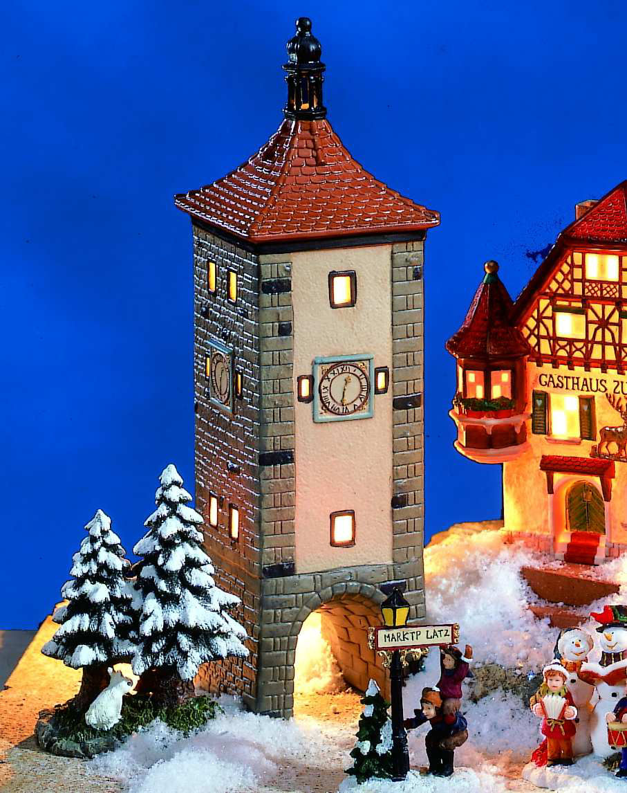 Keramik Lichthaus Weihnachtsdeko „Siebers Turm”