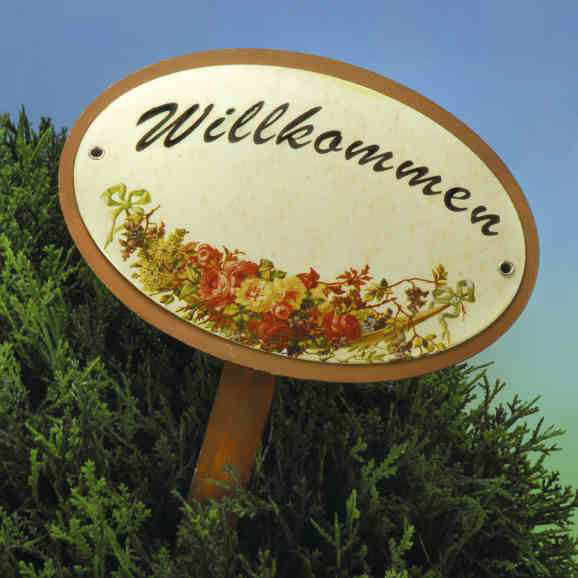 Willkommen-Stecker