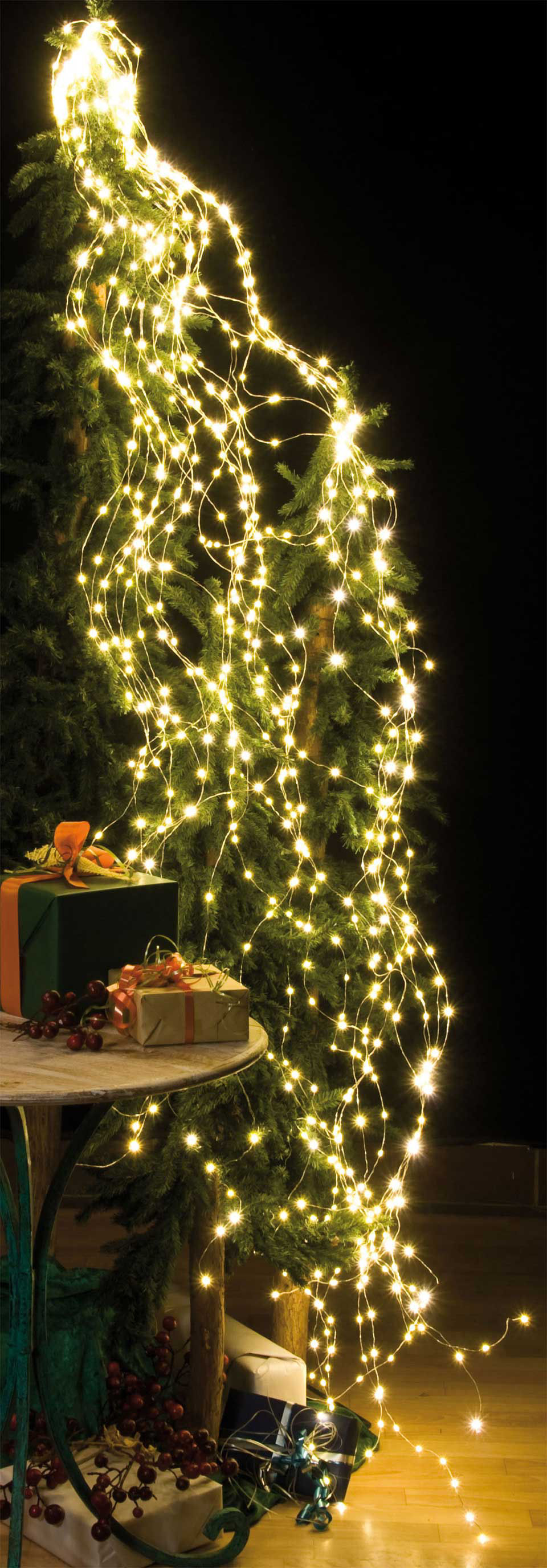 LED Lichterkette, Weihnachtsdeko, Kaskade