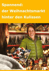 Der Weihnachtsmarkt hinter den Kulissen