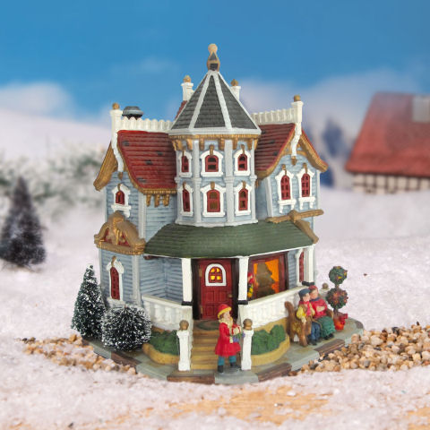 Lichthäuser Weihnachtsdeko „Garten-Villa mit Turm & Terrasse”