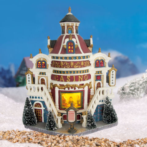 Lichthäuser Weihnachtsdeko „Casino Royale” mit Beleuchtung