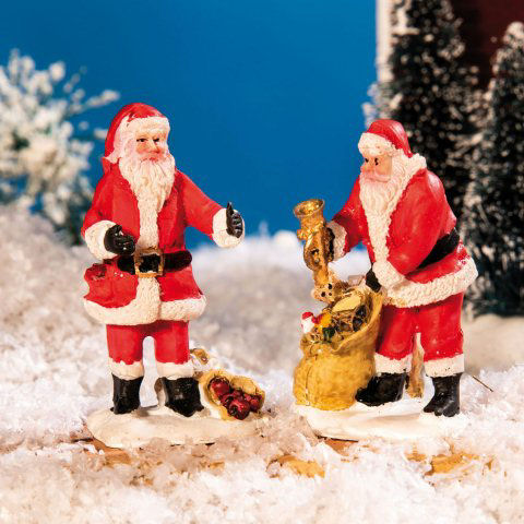 Lichthäuser Miniaturfiguren „Weihnachtsmänner”