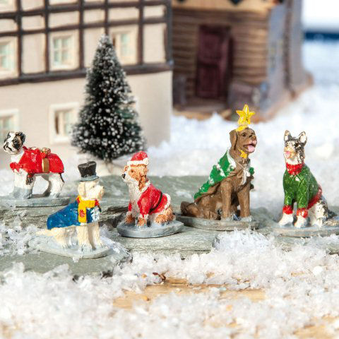 Lichthäuser Miniaturfiguren „Hunde-Verkleidung”