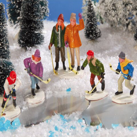 Lichthäuser Miniaturfiguren „Eishockey-Team”