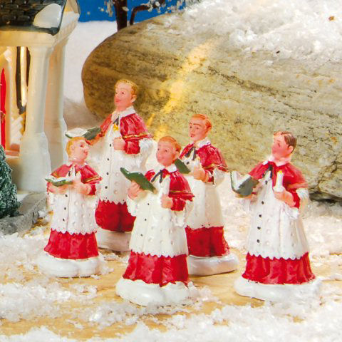Lichthäuser Miniaturfiguren „Kirchenchor mit 5 Sängern”