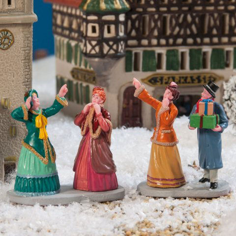 Lichthäuser Miniaturfiguren „Freunde beim Stadtbummel”