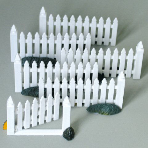 Miniatur Zaun mit Tor, Lichthäuser Weihnachtsdeko