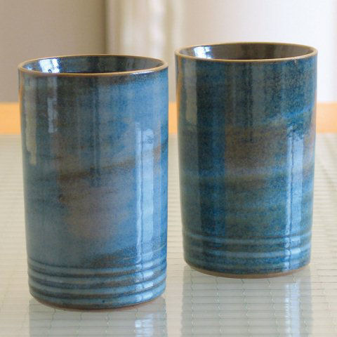 Keramik Trinkbecher „Atlantico”, Kaffeebecher 2er-Set