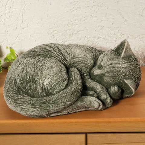 Steinguss Deko Gartenfigur, Tierfigur Katze „Susi”