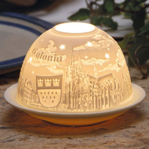 Dome Light Porzellanlicht mit Städtemotiv „Köln”