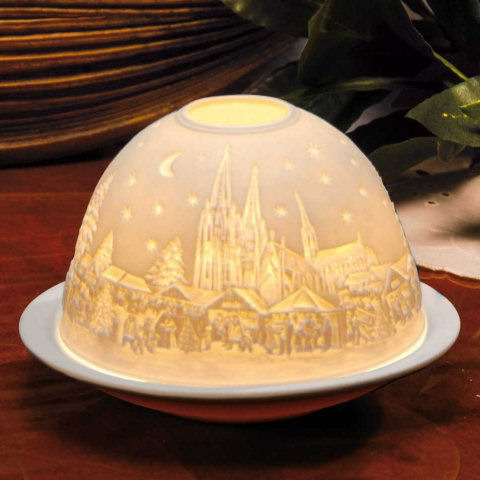 Dome Light Porzellan-Windlicht „Dom”